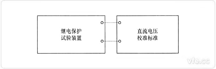 直流电压校准接线示意图 直流电压校准接线示意图